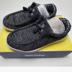 SKONI GOLF SHOES BLACK LEOPARD